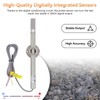 Temperature Humidity Sensor,FG6020 Temperature Transmitter Probe 4‑20mA Output IP68 Waterproof