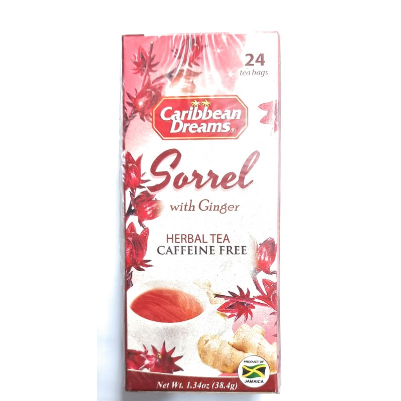 Caribbean Dreams Sorrel & Ginger Tea, 24 Tea Bags, All