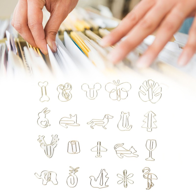 100 Pcs Fancy Paperclips Large Plastic Covered Wire Multi Purpose