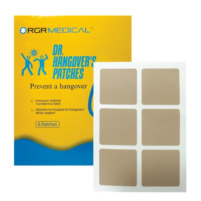 Unbranded REDUCE A HANGOVER WITH Dr. Hangover's prevention patches box