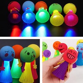10 LED Feather Light Jumping Toy, Launcher Toy Gifts for 3-12 Year-Old Girls and Boys, Party Bags, Children's Birthday Party Favours, Christmas, Party Accessories and Goodie Bag Stuffers