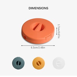 4PCS Cable Management, Retractable Portable Cord organizer, 4 Colors Flexible Cable organizer for Home Office Classroom (Round)