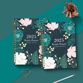 Finyoffiy 2025 Planner - Planner 2025, Jan. 2025 - Dec. 2025, 2025 Planner Weekly and Monthly, 2025 Calendar Monthly Planner,8.5" x 6.2",Daily Organizer (E)