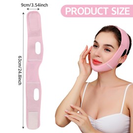 Double Chin Reducer, Reusable Face Lifting Mask Face Slimming & Jawline Sculpting V-Line Lifting Mask for Women & Men Comfortable Adjustable Anti-Aging Chin Strap for sleeping, Firm Lifted Skin