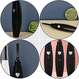 Cilorredor de pestañas con calefacción, cariño de pestañas eléctricas con 3 Engranajes de Temperatura, USB Recargable, Rizado Natural rápido,...      