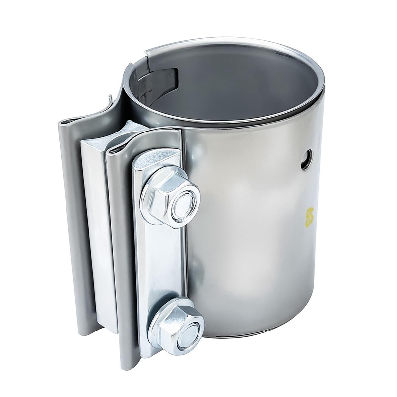 Autokemat 3" Exhaust Clamp for OD Pipes, 304 Stainless No-Weld