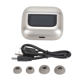 Language Translator Earbuds Bluetooth 5.3 Noise Reduction 74 Languages 70 Accent 4 Modes Wireless Translation Headset Champagne Gold