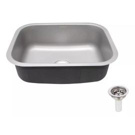 CNX Tarja Sencilla 59  X 45 Cm Con Contra Canasta Acero Inox Cnx