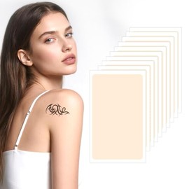 20Pcs Tattoo Cover Up Patch - Waterproof & Breathable Skin Concealer for Tattoos/Scars/Bruises, 0.02mm Ultra Thin, Natural Looking, Stays 7 Days, Flexible & Cuttable
