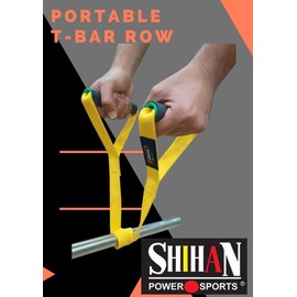 T-BAR Row (YELLOW) Portable SHIHAN Power Gym Core Blaster Landmine Grappler T Bar Row Fits Bar Types Standard Olympic Universal Fitting
