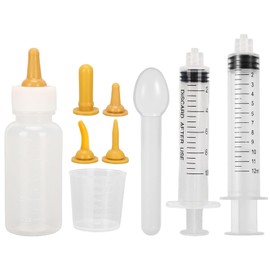 Newborn Pet Feeding Nipple Set with 5 Pacifiers, Pet Feeding Artificial Bottles Kit, Pet Pill Tablet Feeders Tools Suitable for Newborn Puppies, Kittens, Rabbits, Squirrels and Other Small Animals