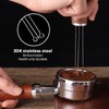 Coffee Distribution Tool Multifunctional Needle Coffee Distributor with Wooden Base