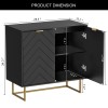 UEV Sideboard Buffet Cabinet with Storage Adjustable Shelf Cabinet -