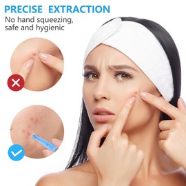 Sterile Pimple Needle, 50 Pcs Disposable Acne Needles and 96 Dots Pimple Stickers, Pimple Popper for Clear Skin, Pimple Needle Tool for Pimples Milia