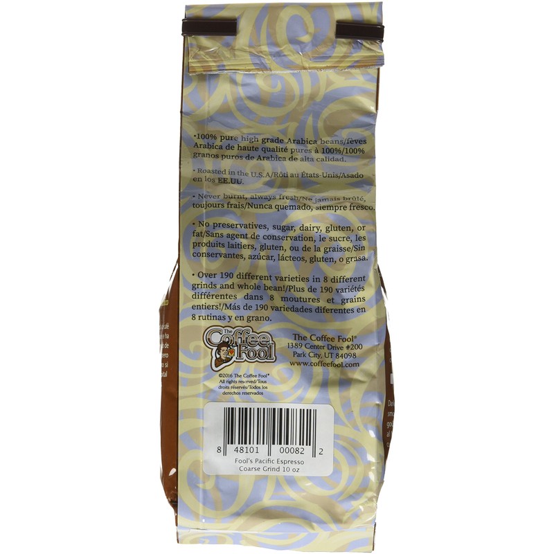 Coffee Fool's Pacific Espresso (Coarse Grind)