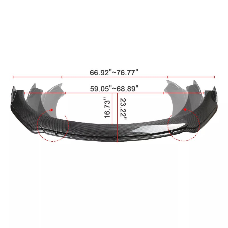 CNPAPC For Hyundai Genesis Coupe Carbon Fiber Style Front Bumper