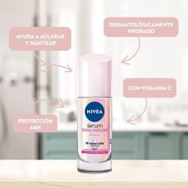 Nivea Tono Suero Natural Antitranspirante Desodorante Roll On 40 ml