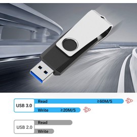 32GB USB Stick 10 Pack, TOPESEL 32GB USB 3.0 Drive Flash Drive Swivel Thumb Drive Memory Stick Bulk Jump Drive Zip Drive (10Pack,Colorful)