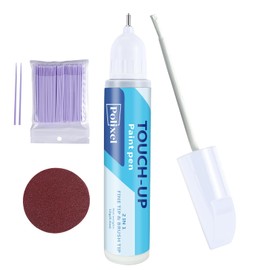 POLIXEL White Touch Up Paint for Cars - Professional Automotive Paint Scratch Repair & Lasting Auto Scratch Remover, 2 in 1 Fine Tip and Brush Tip - 0.4 oz