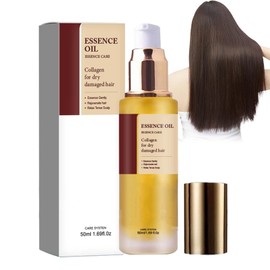 Maca Essence Hair Oil, Collagen Hair Conditioner Oil, Argan Oil Deep Repair Hair Care Hair Serum for All Hair Types, Against Frizz & Drying Out, Repair Hair Oil for Smooth and Shiny Hair (50 ml)