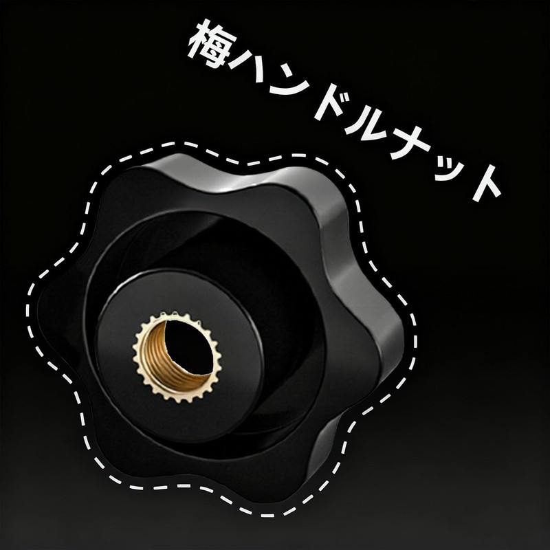 BRIIKPP Star Knob Nuts Female Thread Star Knobs Hand Grip