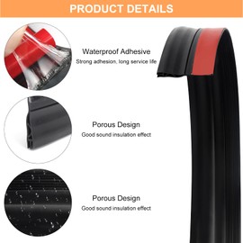 APOMOONS Türdichtung Unten Selbstklebend, 1m Tür Zugluftstopper für Türen, Silikon Tür Dichtung Unten, Luftzugstopper für Türen, Türbodendichtung für Schallschutz Windschutz Staubschut Kälteschutz