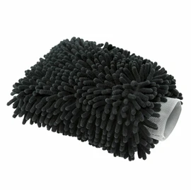 DETAIL GEAR Black Premium Microfibre Chenille Noodle Wash Mitt - BLACK (1 Pack)