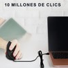MOYAC Mouse Ergonómico Alarmbrico con 6 Botones, Mouse RGB Silencioso