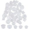 GORGECRAFT 50PCS 5 Sizes Clear Plastic Stopper with Pull Tab