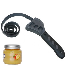 Jar Openers for Weak Arthritis Hands -Universal Adjustable Spanner Jar Opener Ratchet Set Adjustablewrench Strap Wrench Openers Arthritis jar openers