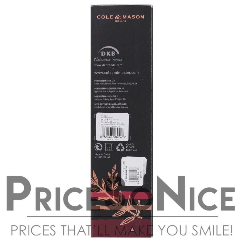 COLE & MASON Cole & Mason Electric Salt Mill MSRP