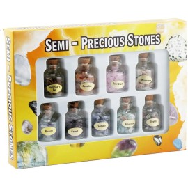 SUNYIK 9 Mini Gemstone chip  Crystal Healing Tumbled Gem Reiki Wicca Stone