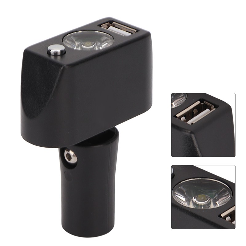 Electric Wheelchair Light 3 Pin XLR Head USB Charging Adjustable