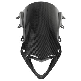 Motorcycle Windshield Carbon Fiber Style Smooth Glossy Surface Motorbike Windscreen Fit For S1000RR 2010‑2014