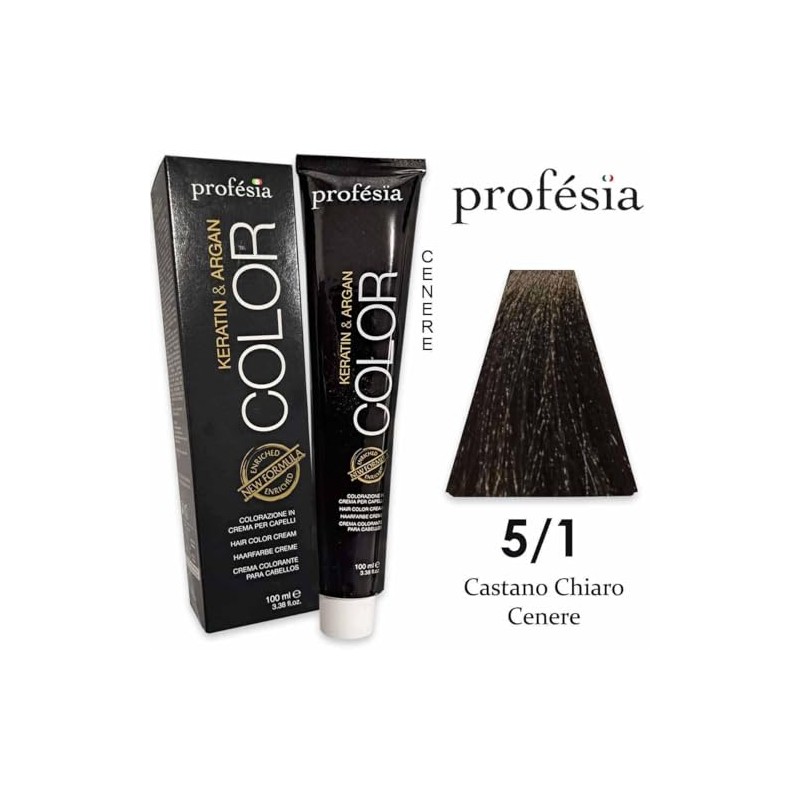 Profesia Color Permanent Professionelle Haarfarbe 5/1, 100 ml