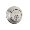 Kwikset 816 Key Control Deadbolt Lock, Round Satin Nickel Exterior