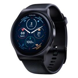 Moto Watch 120 Pantalla Amoled 1.43,bluetooth Llamadas, Bt5.3, Asistente De Gps, Compatible Con Android/ios, Phantom Black