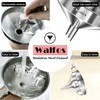 Large Stainless Steel Funnel, Walfos Kitchen Funnel with 2 Removable
