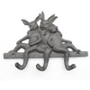 WINTENT Cast Iron Rabbit Wall Hook Rack (Rabbit-4)