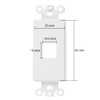 ChaosssCo Decorative Keystone Wallplate Insert Port, 1 Port, 10 Pack