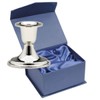 SILBERKANNE Candlestick with Pearl Pattern H 7 cm Premium Silver