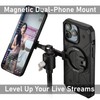 Dual Magnetic Ring Phone Mount - Foldable 360° Rotation CNC