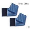 2 fasce elastiche blu universali regolazione a strappo lunghezza 60Cm