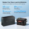Dr.Prepare 12V 100Ah LiFePO4 Lithium Battery - Compact Size