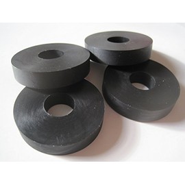 4-Pack - Made in USA - Premium Quality Multi-Purpose Rubber Washers 1 1/2" OD x 1/2" ID x 5/16" Thick (AVW-X19-3), for Home-Industrial-Automotive-Marine & More! Buy The Best!