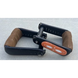 Nelidas Southern Imports Black and Orange Charro Saddle Stirrups. Estribos Charros Para Montura, Horse