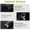 KUWUNG Men's Beard Trimmer, IPX6 Waterproof Vacuum Beard Trimmer with