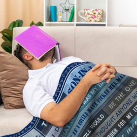 Sqovulw Son in Law Gifts from Mother in Law/Father in Law, Gifts for Son in Law, Gift Ideas for Son-in-Law, Best Son in Law Gifts, Best Son in Law Birthday Gifts Blanket 60x50 Inch