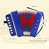 Button Accordion for Beginners 7 Keys Control 2 Bass Kids
