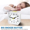 Night Light Small Alarm Clock | Silent Non-Ticking Quartz Clock